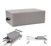 Pilates Reformer Box 26x15x10 Inch, PU Leather Accessory for Stretching & Balance Exercises, Home Gym Equipment