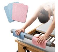 Pilates Reformer Footbar Towel 4-Pack, Non-Slip Premium Suede Microfiber Reformer Covers for Hands & Feet, 0.5mm Ultra-Thin Sweat-Absorbent Pilates Accessories Set for Studio Home Reformer Accessories