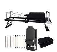 Pilates Reformer Machine,Foldable Pilates Reformer Core Bed Equipment Machine for Home Gym Women Yoga Workout Indoor Pilates Exercise Equipment Training Weight.