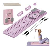 Pilates Reformer Machine, Multifunctional Abdominal Board, Chest And Abdominal Exercise Board, Pilates Board Abdominal Board, Pilates Reformer Set For Home Workout pink