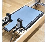 Pilates Reformer Mat, Non-Slip Foldable Exercise Mat with Sweat-Absorbent Suede and Silicone Grip, 99.6 x 61 cm for Yoga, Core Training, Home Gym Use(Blue)