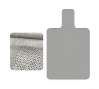 Pilates Reformer Mat Supporting Movement Precision with Artificial Suede Nap and Silicone Base Layers (Grey)