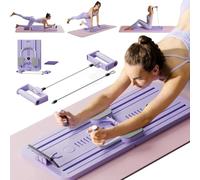 Pilates Reformer Set, Foldable Pilates Reformer Board, Multi-FunctionalExercise Board, Abdominal Board