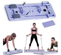 Pilates Reformer Set - Lhanel Foldable Pilates Sliding Board ,Compact Home Gym Equipment Slimming (Purple )