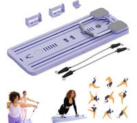 Pilates Reformer Set - Multi-Purpose Foldable Board - 5in1 Sliding Board - Pilates Board for Pilates Exercise - Pilates Reformer Board (Purple )