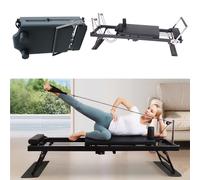 Gr8 Home Folding Pilates Reformer Stretch Machine in Black Gr8 Home Black