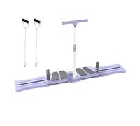 Pilates Reformer Workout Board - Non-slip Foldable Core Trainer | Portable Pilates Machine For Home Gym & Travel | Abdominal Exerciser & Strength Training Equipment For Women Fitness White