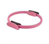 Pilates Ring Circle, Fitness Ring Magic Circle, 3 Colors Dual Grip Yoga Ring Resistance Circle for Thighs and Legs Fitness, Pilates Circle Ring (Pink)