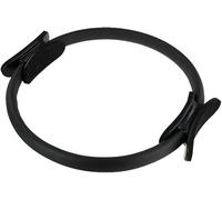 Pilates Ring Fitness Circle Resistance Training Ring, Pilates Double Handle Ring, Pilates Resistance Ring, Dual Grip Magic Exercise Circle, for Toning Burn Fat Toning Abs Leg (Black)