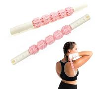 Pilates Roll, Yoga Column, Fascia Roller, Sports Foam Roller, Multifunctional Foam Roller, Ideal for Muscle Strengthening, Fitness and Massage of the Fascia, Pink (30 x 5 cm)