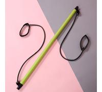 Pilates Stick, Adjustable Fitness Bar for Home Workout, Yoga, Stretching and Toning, Portable Exercise Rod with Elastic Bands