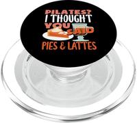 Pilates Thought You Said Pies Lattes Fun PopSockets PopGrip for MagSafe