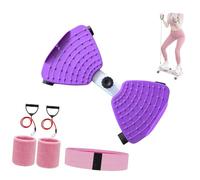 Pilates Twisting, Full Body Workout, 360° Rotating Fitness Board, Non-Slip Twist Board, Ab Twisting Board for Women/Men (Purple)