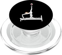 Pilates wine Reformer Pilates with guinea pig PopSockets PopGrip for MagSafe