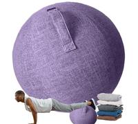 Pilates Yoga Ball Cover 55Cm 65Cm 75Cm Durable Anti Scratch Balance Ball Cover Foldable Sitting Balls Chair Protector with Handle Training Ball Cover Puncture Protection,C,65cm/25.59inch
