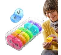 Pild Planner Weekly - 7 Days Medicine Pill Organizer | And Medicine Box With Double Compartments To Hold Fish Oil, And Supplements 2 Times A Day