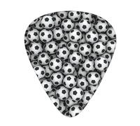 Pile Of Footballs Printing,12 Pcs Guitar Pick,3 Different Thickness Plectrums for Acoustic Guitar Bass Ukulele (0.46mm 0.96mm 0.71mm)