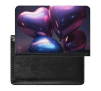 Pile of Heart Shaped Balloons Passport Cover Protector Rfid Blocking Passport Holder Id Card Holder Secure Travel Wallet Organizer for Passport Tickets Credit Cards, style, One Size