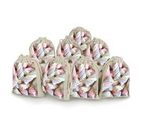 Pile of Marshmallows 8 PCS Muslin Bags with Drawstring Sachet Bags Empty Small Cotton Drawstring Bag Muslin Reusable & Washable Cotton Bag for Herb Spice Candy Soap Jewelry Wedding Gift Pouches