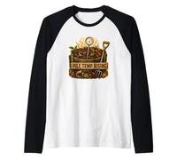 Pile Temp Rising Compost Temperature Garden Check Raglan Baseball Tee