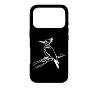 Pileated Woodpecker Line Art Birdwatcher Case for iPhone 17 Pro