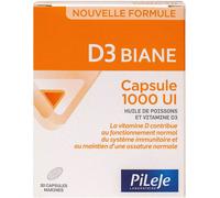 Pileje D3 Biane Capsules 1000 IU 30 Capsules