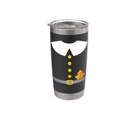 Pilgrim Costume Funny Thanksgiving Day Fall Autumn Dressing Stainless Steel Insulated Tumbler