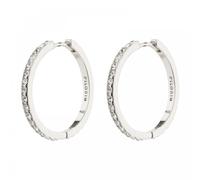 Pilgrim Ebna Crystal Maxi Hoop Earrings 2.6cm