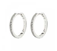 Pilgrim Ebna Crystal Medium Hoop Earrings 1.8cm