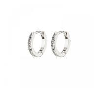Pilgrim Ebna Crystal Mini Huggie Hoop Earrings 1cm