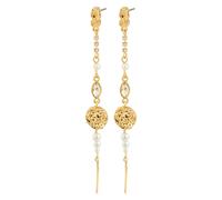 Pilgrim FIRE Earrings Goldplated Brass 112612023 - Woman - Brass Gold 75 mm