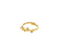 Pilgrim LULU magisk stack Ring Goldplated Brass 632532064 - Woman - Brass Gold Adjustable