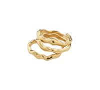 Pilgrim Penelope Ring Goldplated Stainless Steel 602432004 - Woman Gold Adjustable