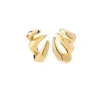 Pilgrim PRESENCE Earrings Goldplated Brass 102632003 - Woman - Brass Gold 26 mm