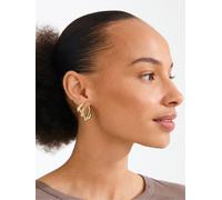 Pilgrim PRESENCE Earrings Goldplated Brass 102632003 - Woman - Brass Gold 26 mm