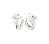 Pilgrim PRESENCE Earrings Silverplated Brass 102636003 - Woman - 925 Sterling Silver Silver 26 mm