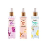 Pilgrim Set The Vibe Body Mist Collection (Vanilla, Patchouli, Lemon) Body Mist for Women Long Lasting Body Spray for Women Perfume Gift Set for Women Designed in France 150 ml