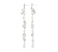 Pilgrim SLOAN Earrings Silverplated Brass 692516003 - Woman - Brass Silver 56 mm