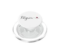 Pilgrim Typography Heart Thanksgiving Gift PopSockets PopGrip for MagSafe