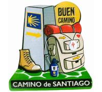 Pilgrimage Camino de Santiago Spain Fridge Magnet Souvenir Kitchen Refrigerator Magnet Decoration Craft