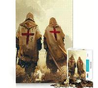 Pilgrimage Crusader 1000 Piece Jigsaw Puzzle for Teenagers Logic Toy Group Play Precision Cut Thoughtful Gift (38x52cm)