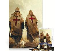 Pilgrimage Crusader 1000 Pieces Jigsaw Puzzles for Teenagers Solid Logic Toy Peaceful Fun Precision Cut Amazing Present (50x75cm)