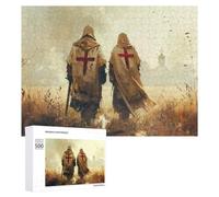 Pilgrimage Crusader Colourful Wooden Jigsaw Puzzle for Adults, 500 PCS