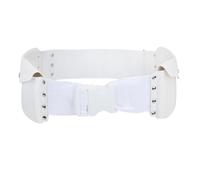 Pilgrimage Hajj Belt Muslim Pilgrim Belt with 2 Pockets Oxford White Arabic Middle East Ritual Prayer Waist Pack, White, One Size