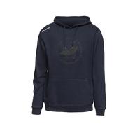 PILGRIM'S BACKPACK Jubilee Cotton Unisex Sweatshirt with Hood and Print, Official Jubilee Product 2025, blue, M