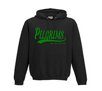 Pilgrims Football Gift - Plymouth Hoodie one Life one Club top Jumper Sweatshirt FC Present FH58 (Adult XXL, Jet Black)