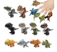 Pilikoll 10 Pcs Finger Biting Dinosaur Toy Interesting Interactive Children's Party Toy Biting Hand Dinosaur Toys Dinosaur Finger Puppets Dinosaurs Fingers Toys for Kids Party Bag Fillers