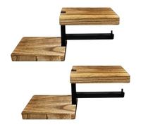 Pilikoll 2 Pcs Toilet Paper Holder Wall Mounted with Double-Layer