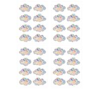 Pilikoll 32 Pcs Cloud Window Decals for Bird Strikes Bird Protection Anti-Collision Rainbow Window Film Anti-Collision Birds Window Stickers for Stops Birds Flying in Windows