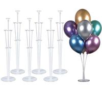 PILIN 28" Height Table Balloon Stand Kit for Birthday Party Decorations and Wedding Decorations, Happy Birthday Balloon Decorations for Party and Christmas(6 Pack)
